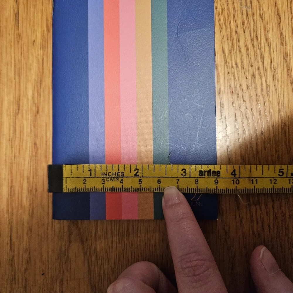 Striped Navy Monthly Planner - Multi-Color